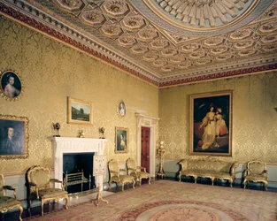 Salón por Adam, c.1770-80